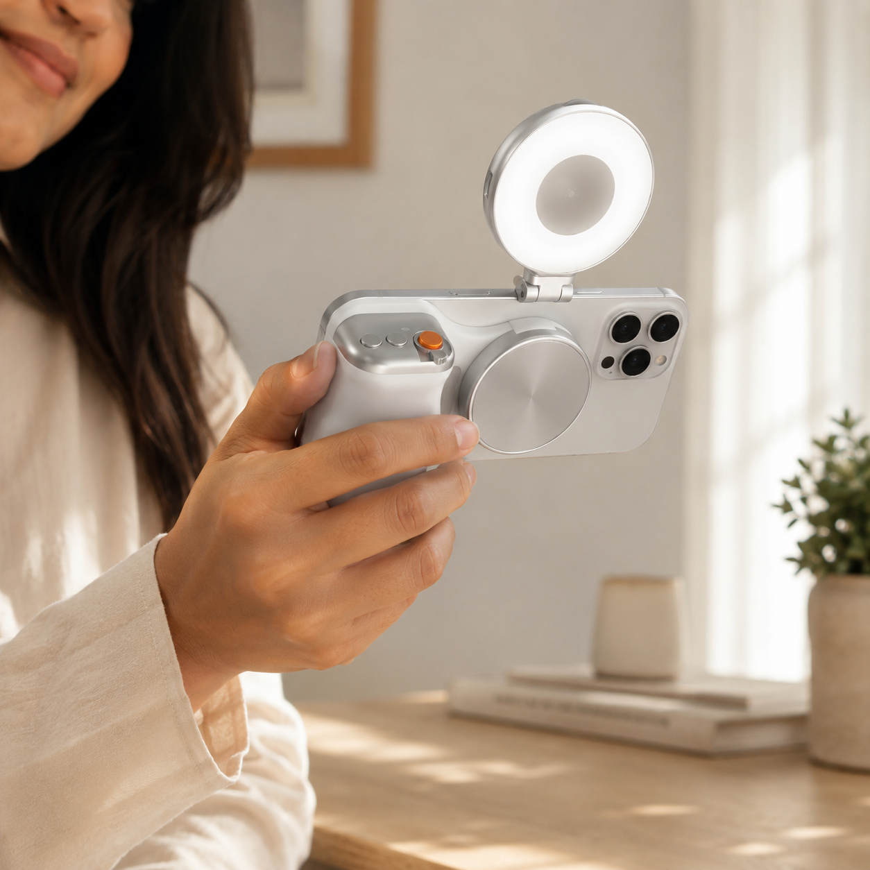 HORVO Magnetic Phone Camera Grip & Stand